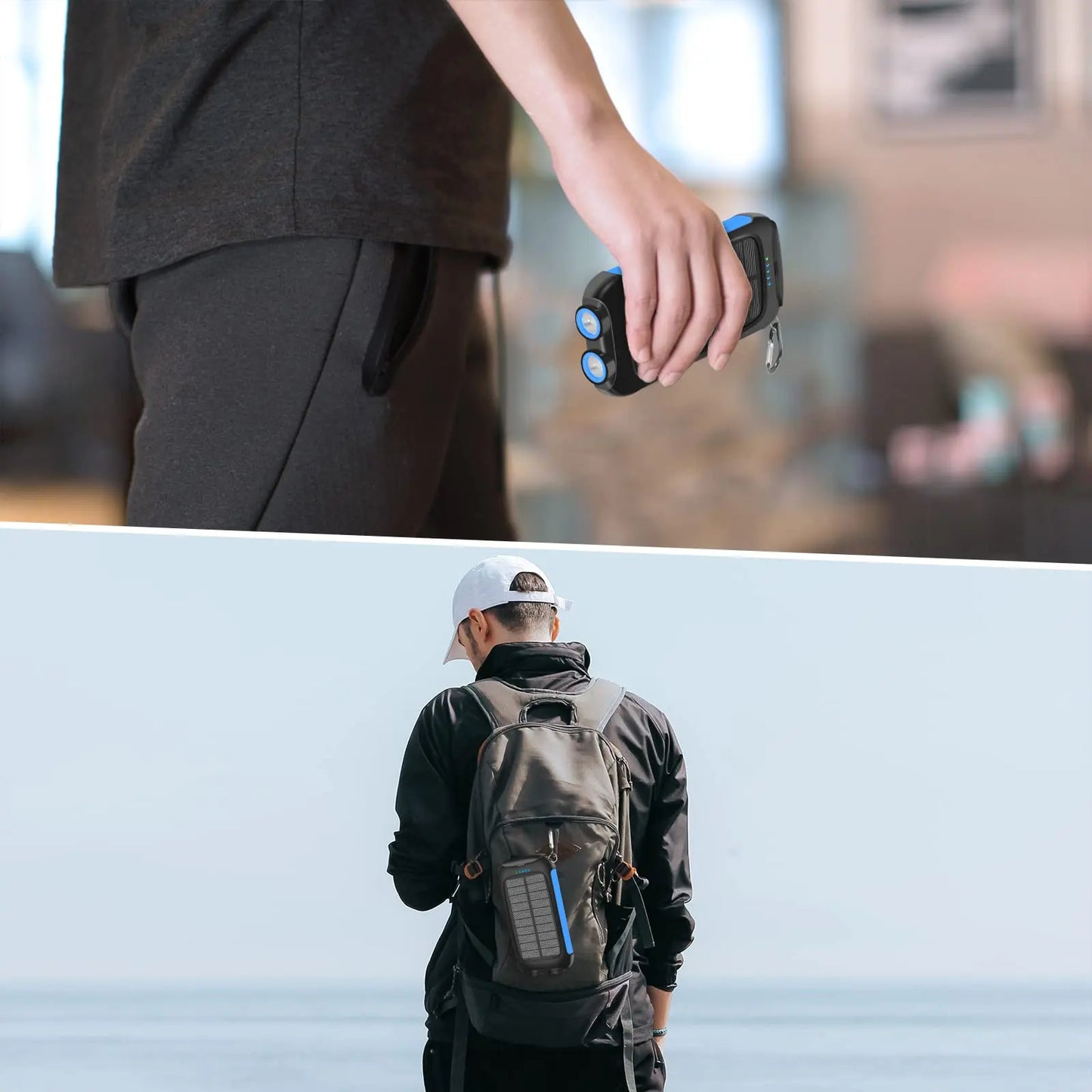 38800mAh Solar Power Bank Portable Waterproof Fast Charging