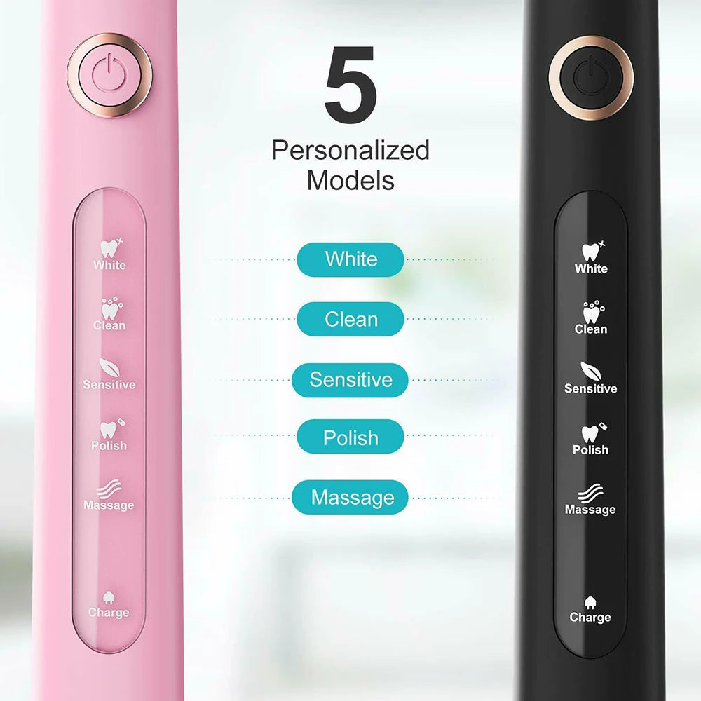 Fairywill Electric Sonic Toothbrush FW-507 USB Charge Waterproof