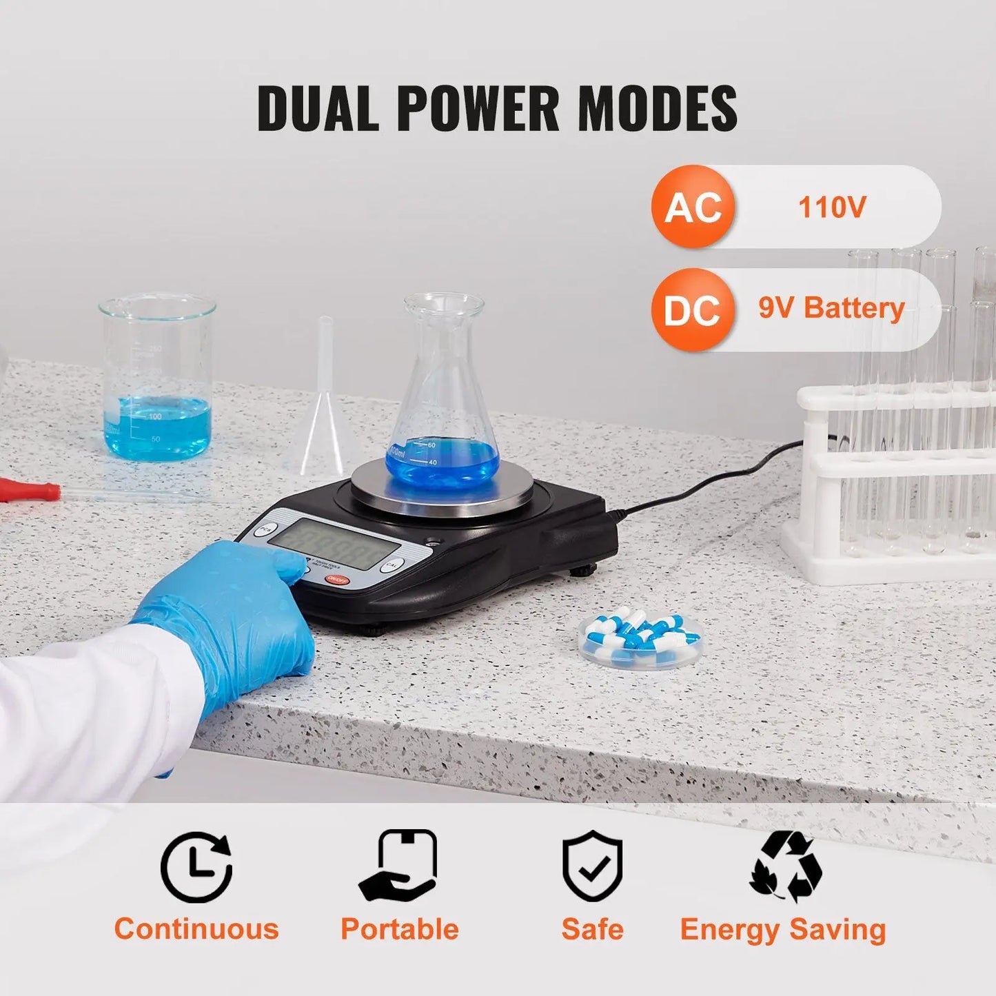 Analytical Balance Lab Scale 6 Units 600g x 0.01g Electronic