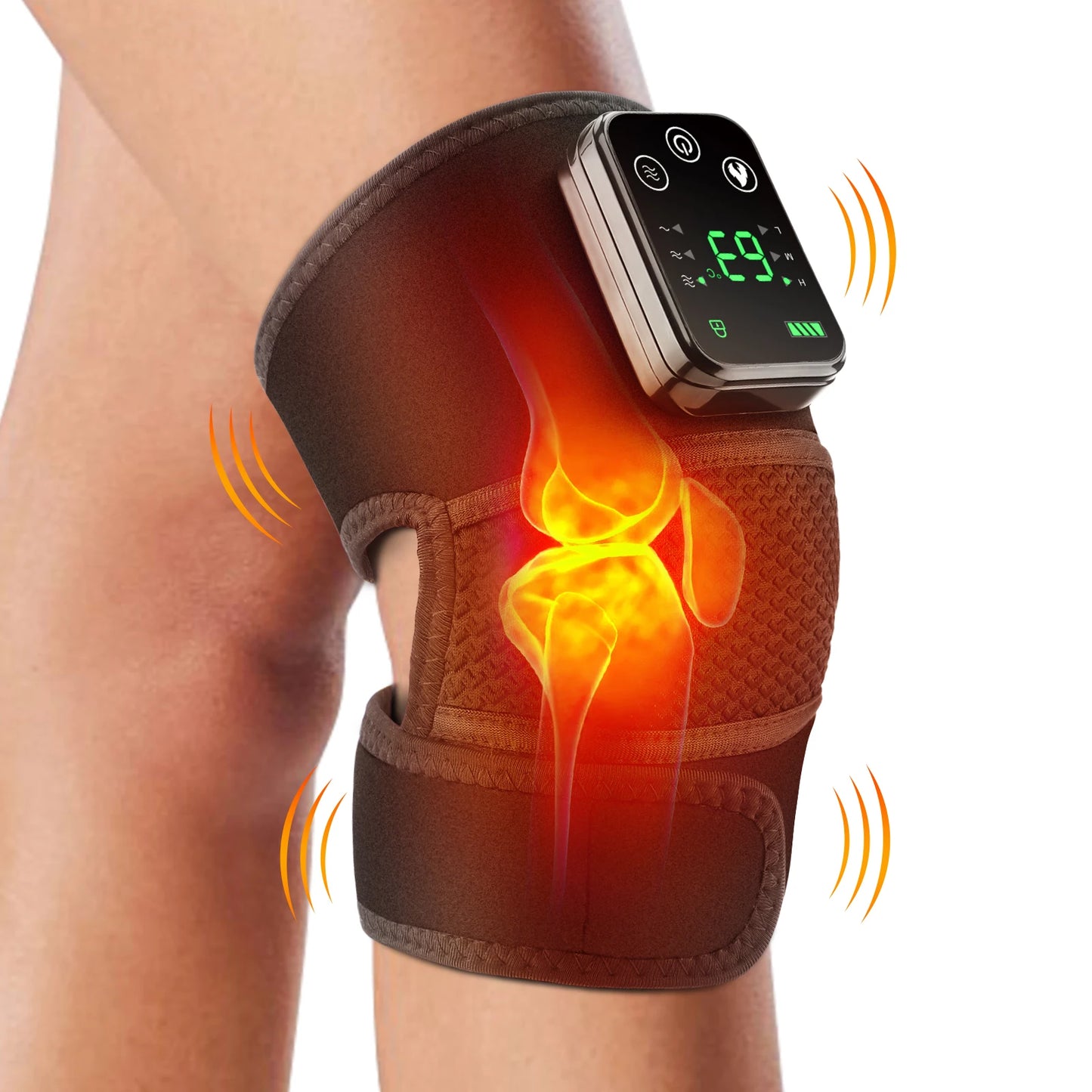 Knee Heating Massager Joint Physiotherapy Hot Compress Vibration