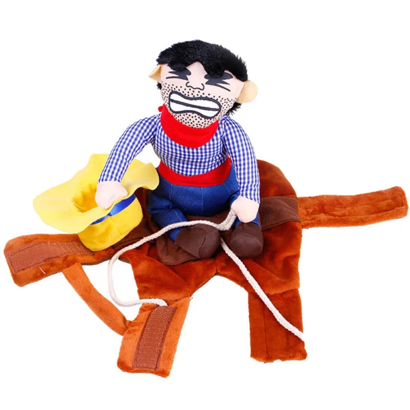 Halloween Dog Clothes Cowboy Knight Funny Change Into Suit