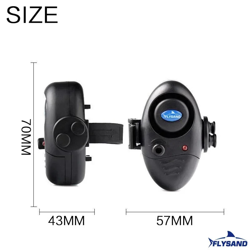 FLYSAND Fishing Bite Alarm Electronic Rod Buzzer with Loud Siren