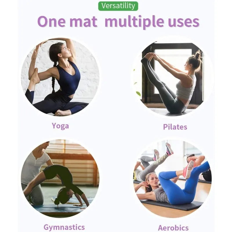 Tumbling Mats Gymnastics Foldable Yoga Mat With Carrying Handles