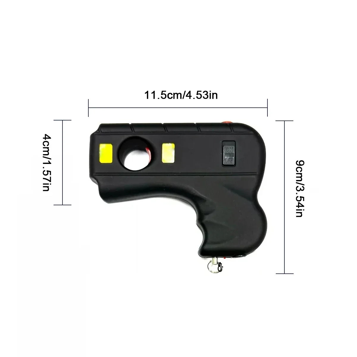 Women's Personal Safety LED Flashlight Black for Travel Outdoor