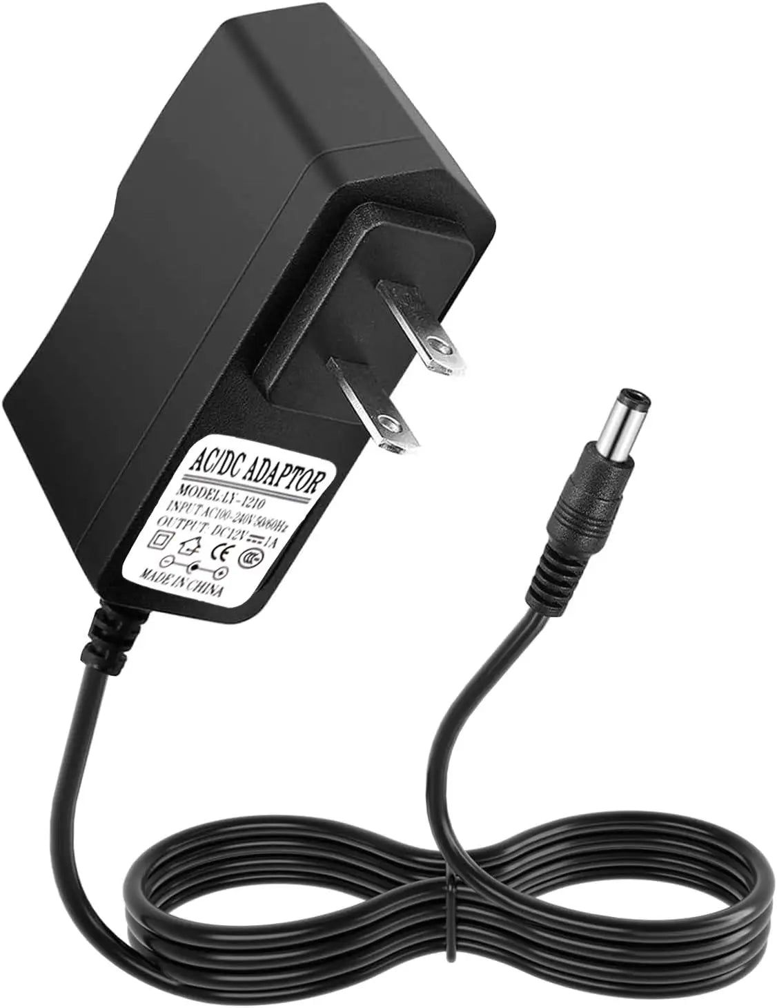 12V 1A DC Power Supply Adapter for Electronics Charger