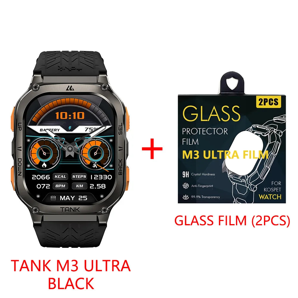 2025 Original KOSPET TANK M3 Ultra GPS Smartwatches