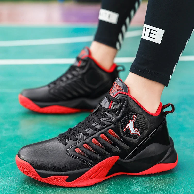 Men's Basketball Shoes Lightweight Breathable Sneakers Anti Slip Sports Shoes for Running and Walking