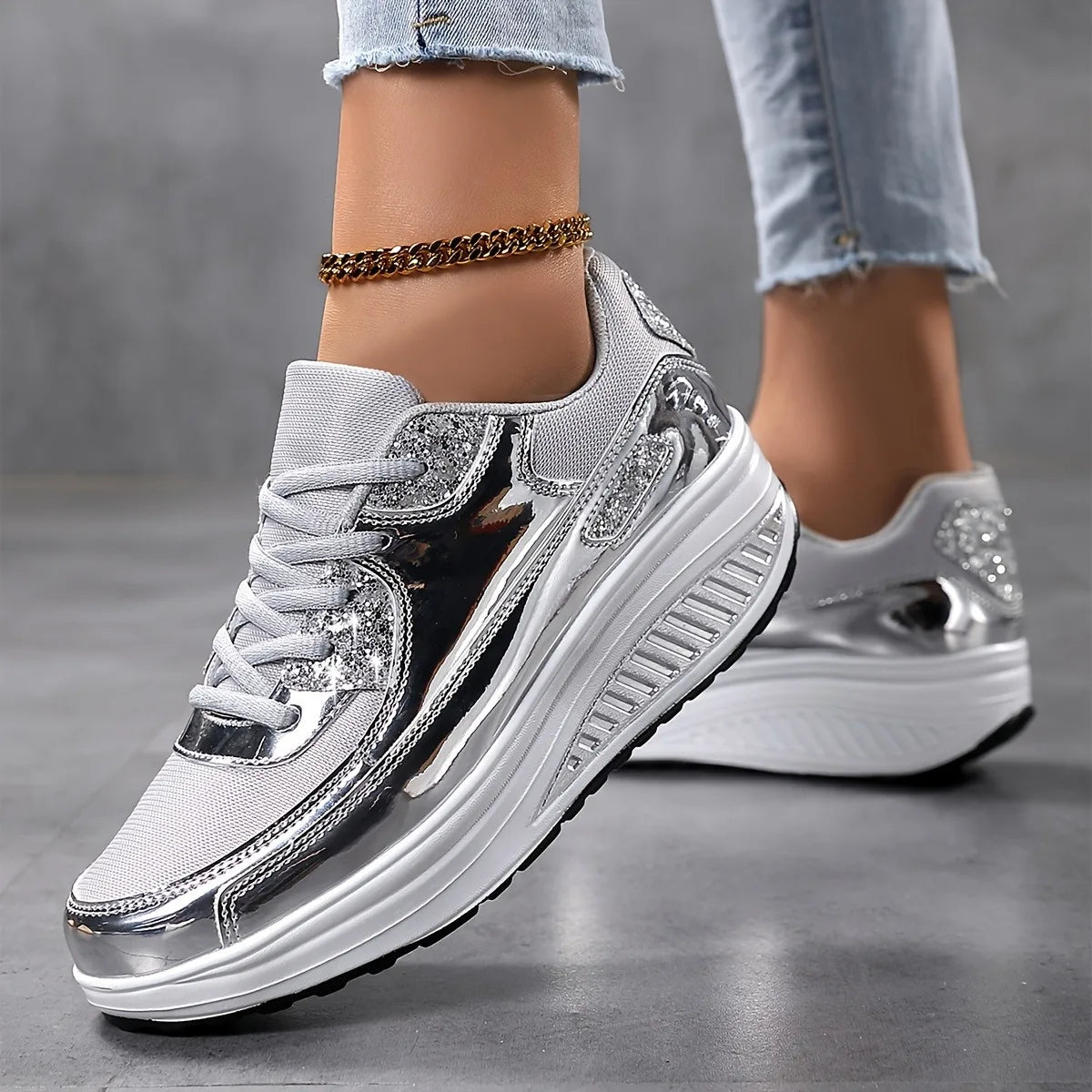 Womens Sports Shoes Outdoor Elastic Jogging Walking Lightweight Casual Running Shoes
