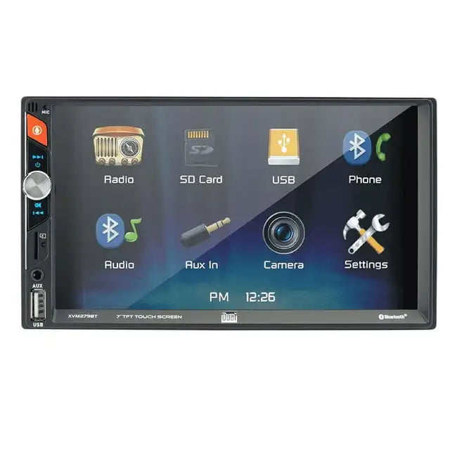 Electronics XVM279BT 7 Inch Double DIN Car Stereo Bluetooth