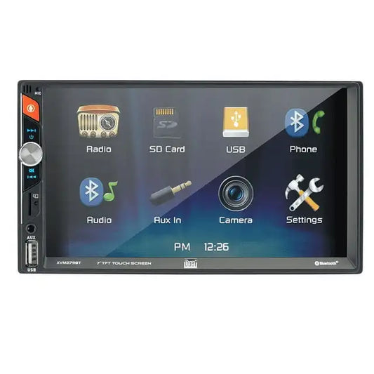 Electronics XVM279BT 7 Inch Double DIN Car Stereo Bluetooth