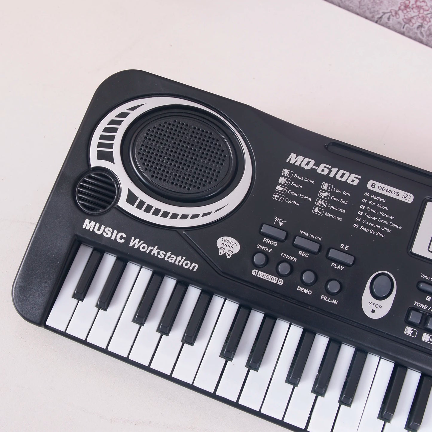 61 Keys Black Digital Music Electronic Keyboard Kids Gift
