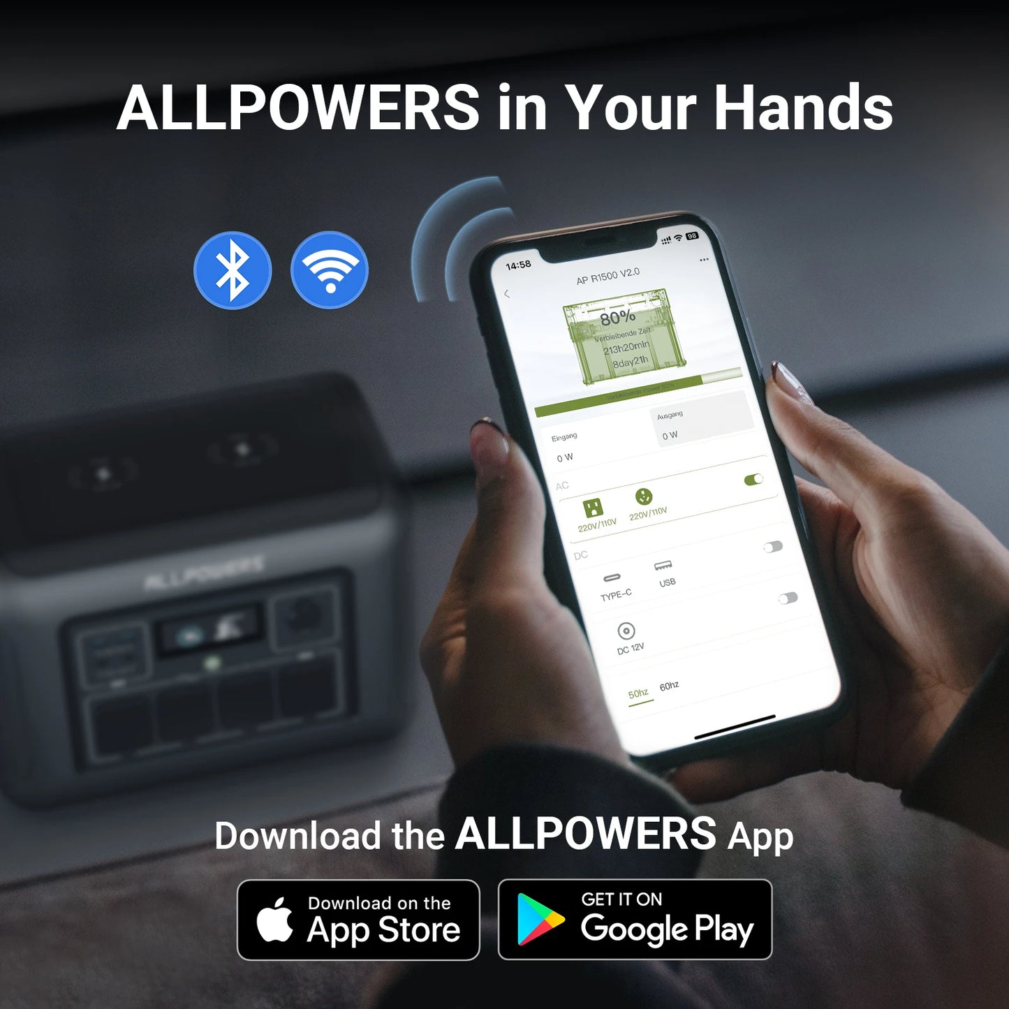 ALLPOWERS R1500 Portable Power Station 1152Wh for Garden Party