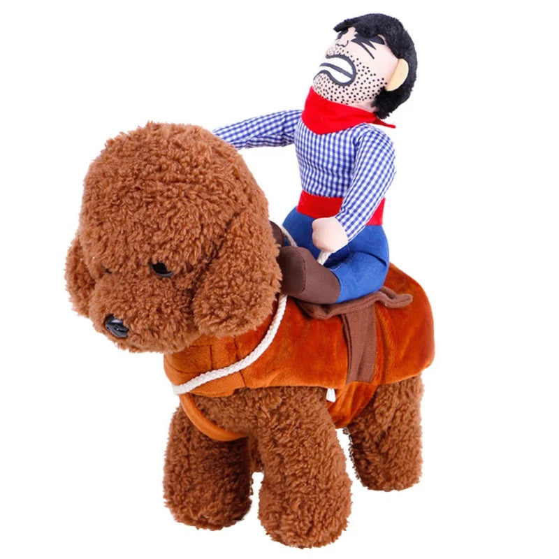 Halloween Dog Clothes Cowboy Knight Funny Change Into Suit