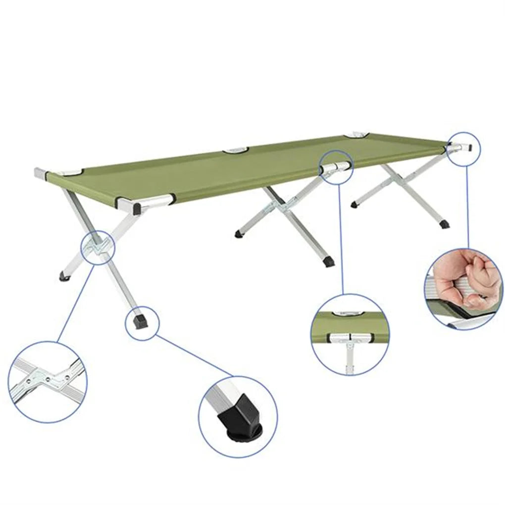 Camping Cot Portable Folding Bed Ultralight Aluminum Alloy