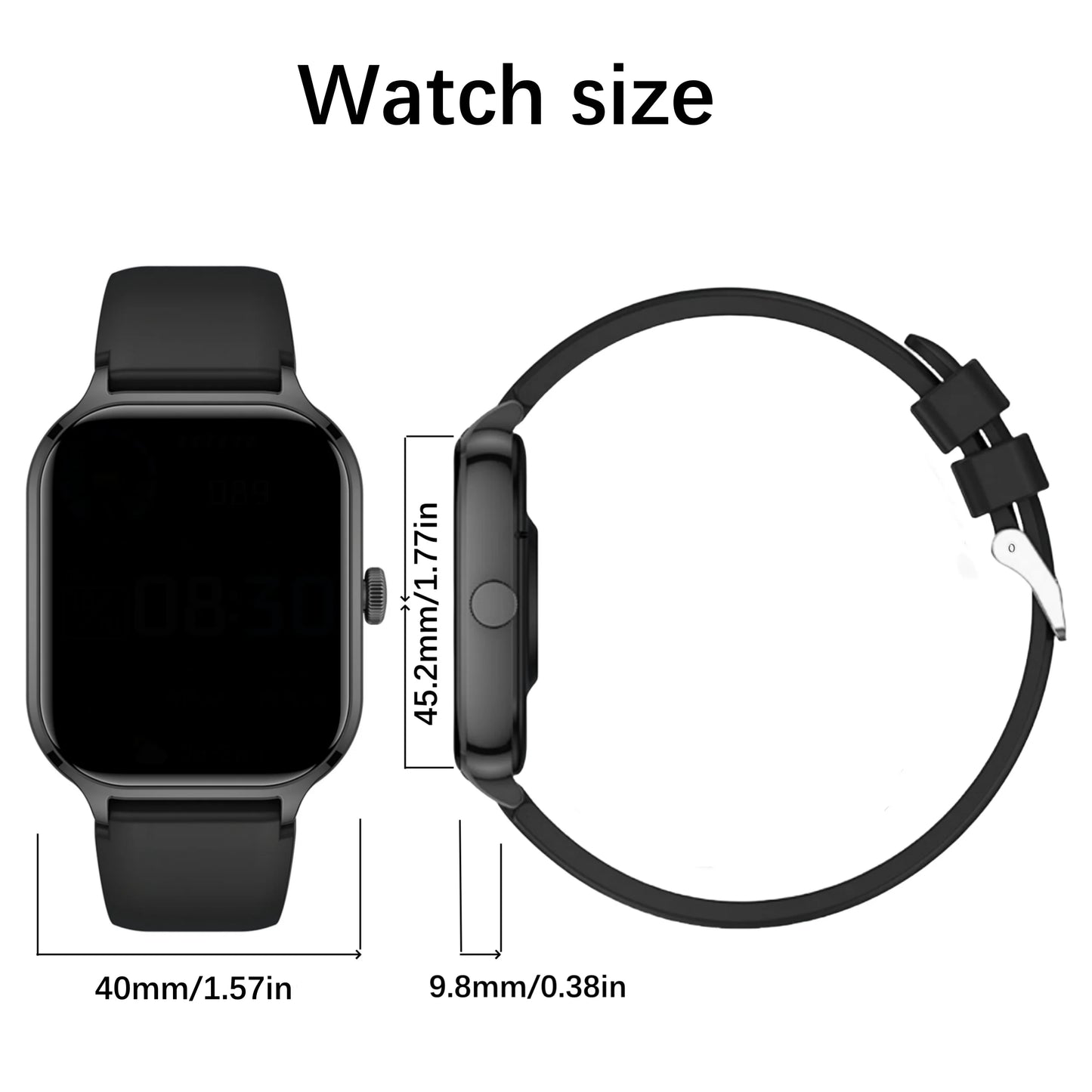 Smart Watch With Wireless Calling, Multi-Sport Mode, APP Reminders For iPhone/Android