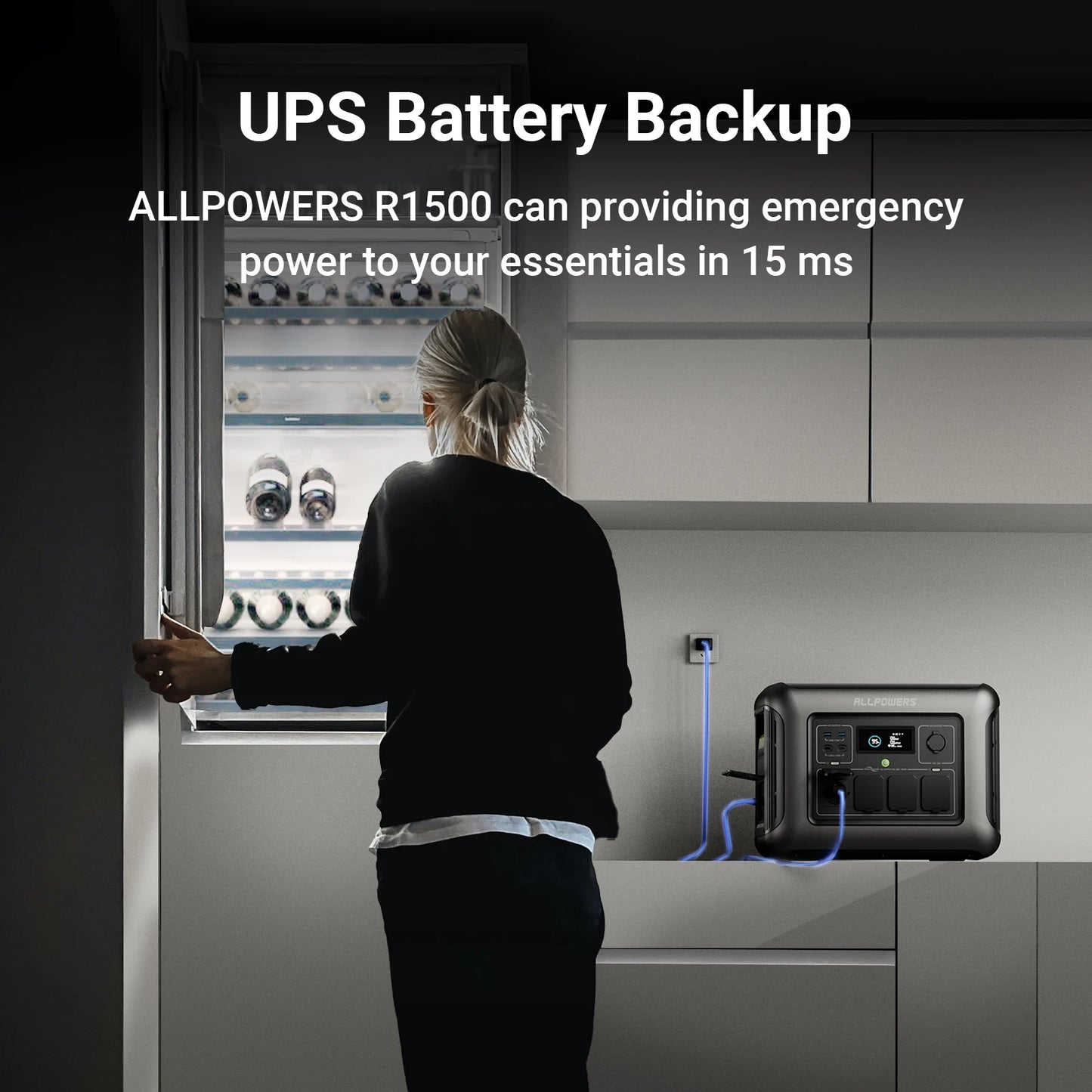 ALLPOWERS R1500 Portable Power Station 1152Wh for Garden Party