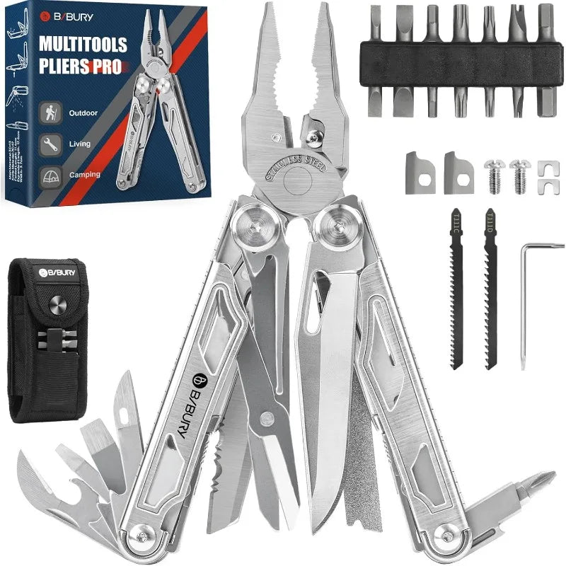 Multitool Pliers, Stainless Steel Multi Tool Pliers Foldable