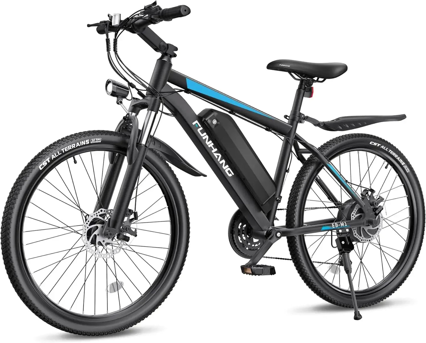26 Inch 1000W Peak Ebike for Adults Up to 50 Miles 21.7MPH Electric Mountain Bike