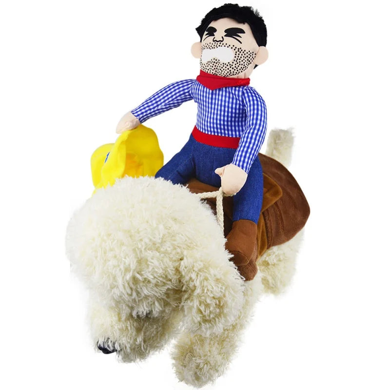 Halloween Dog Clothes Cowboy Knight Funny Change Into Suit