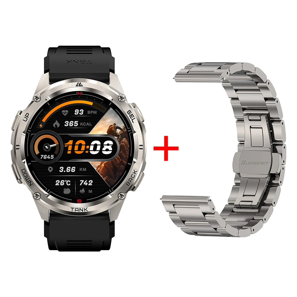 KOSPET TANK T3 Ultra 2 GPS Smart Watch Men Bluetooth Call