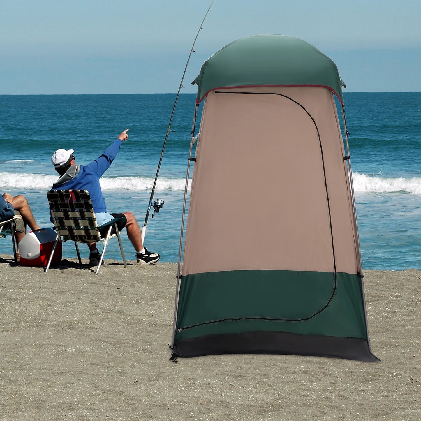 4-Person Waterproof Tent with 1500MM Pressure and Easy Setup