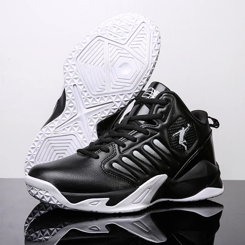 Men's Basketball Shoes Lightweight Breathable Sneakers Anti Slip Sports Shoes for Running and Walking