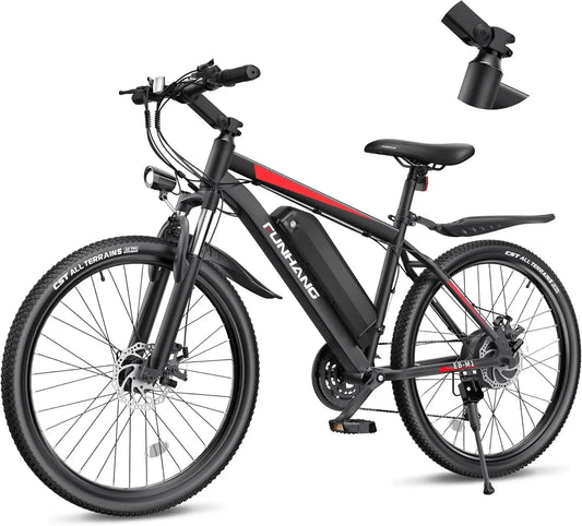 26 Inch 1000W Peak Ebike for Adults Up to 50 Miles 21.7MPH Electric Mountain Bike