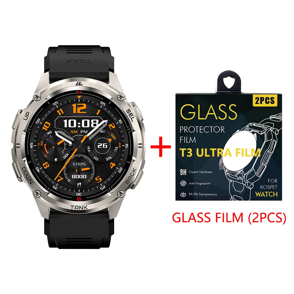 KOSPET TANK T3 Ultra 2 GPS Smart Watch Men Bluetooth Call