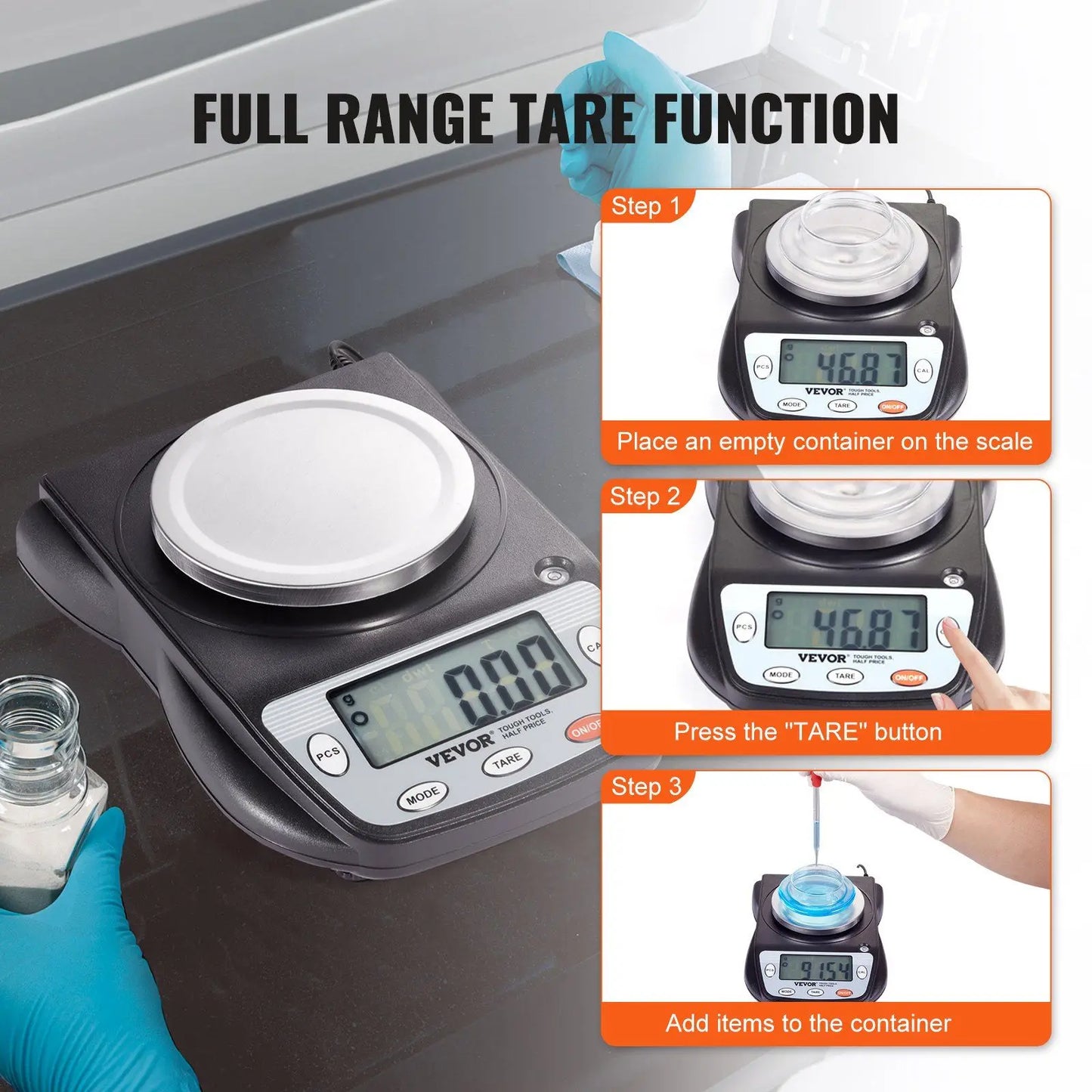 Analytical Balance Lab Scale 6 Units 600g x 0.01g Electronic