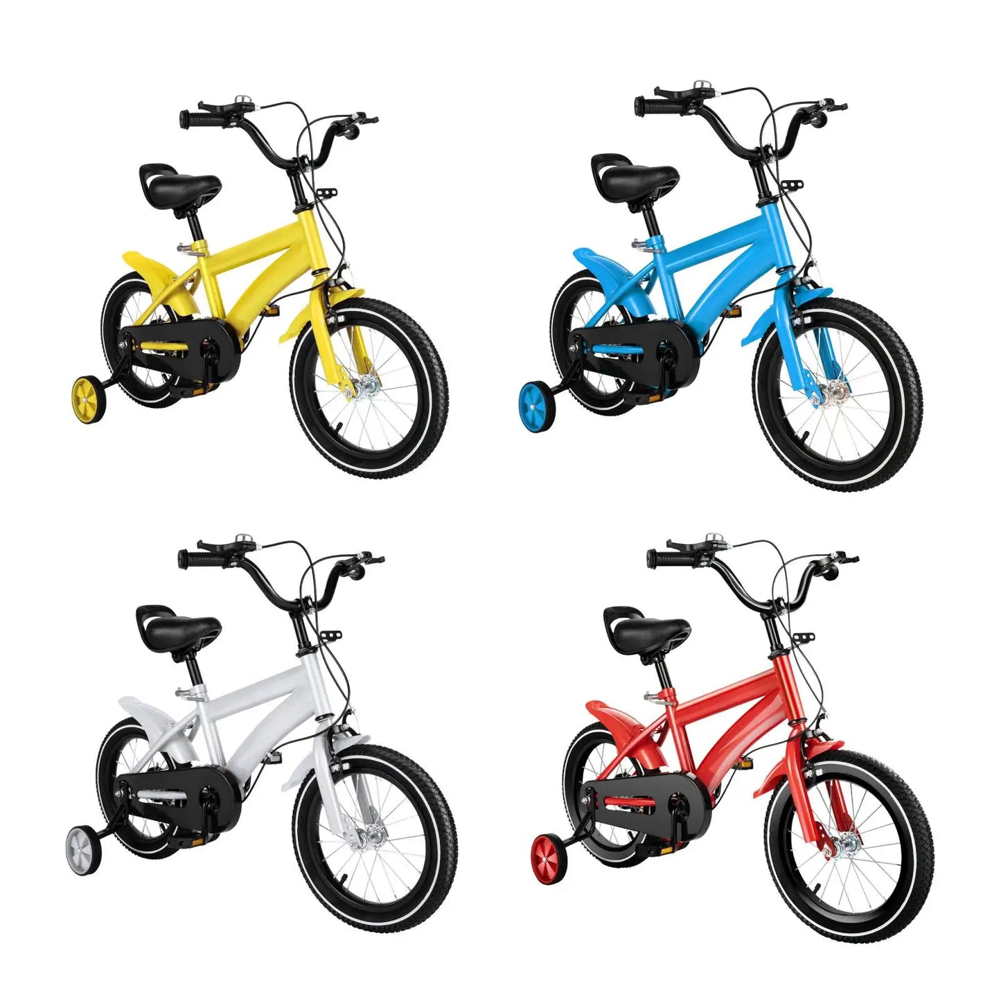 14-Inch Children's Bike Adjustable Boys Girls Kid's Bikes