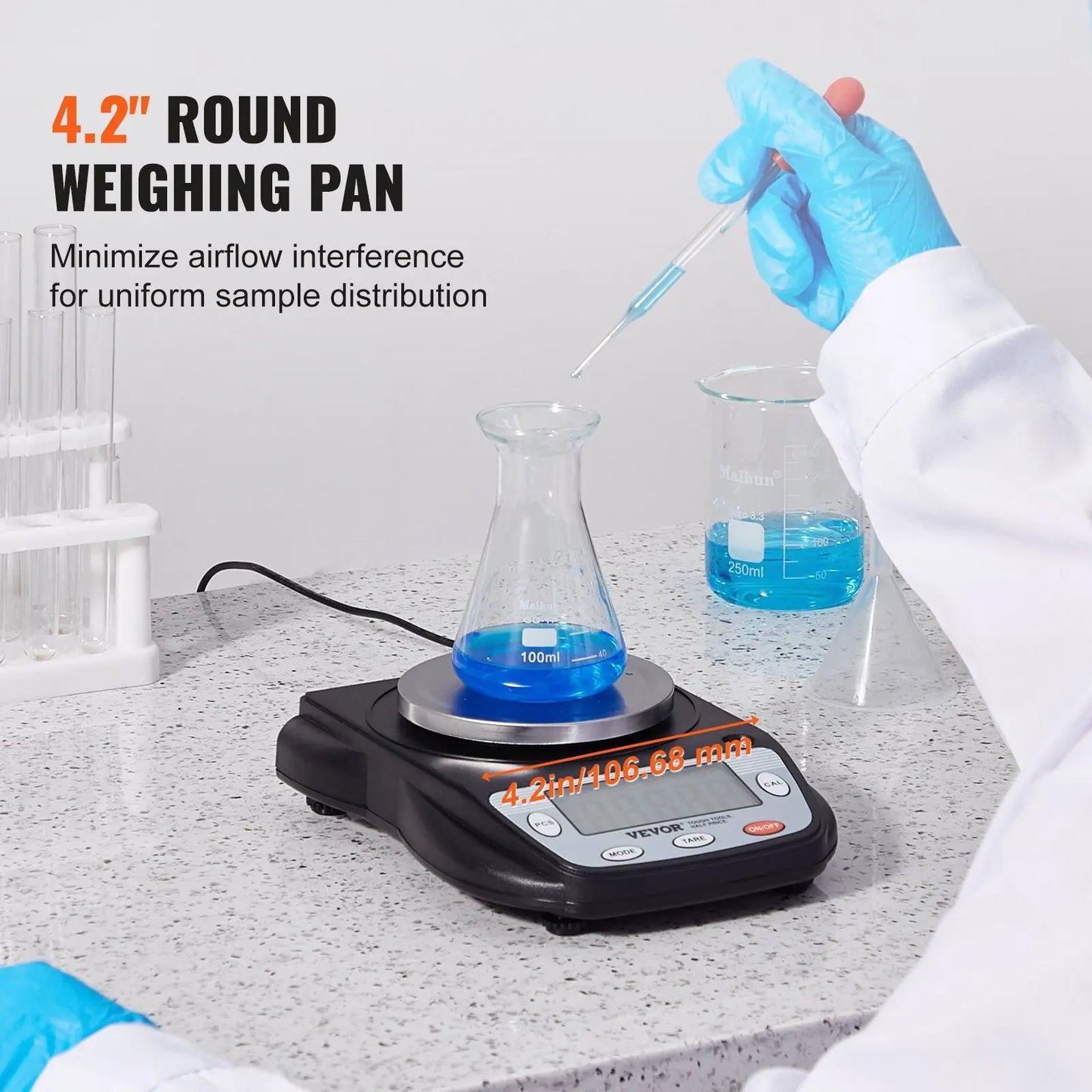 Analytical Balance Lab Scale 6 Units 600g x 0.01g Electronic