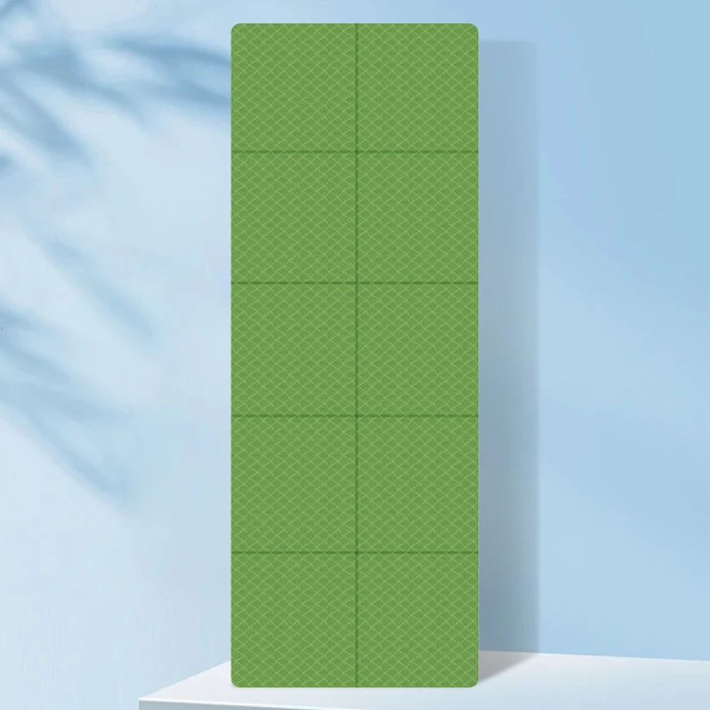 Foldable Yoga Mat Double Sided TPE for Pilates & Workouts