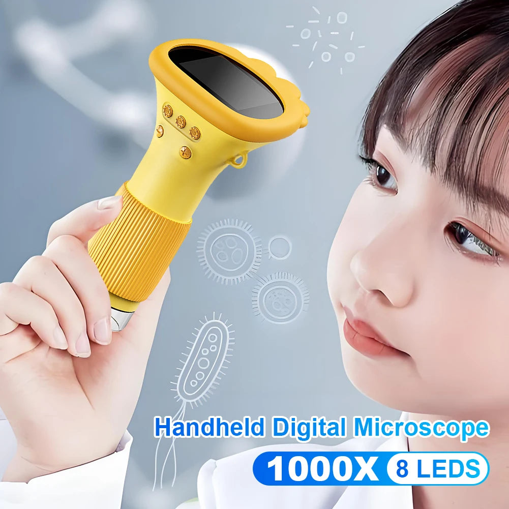 1000X Electronic Magnifier Camera 2 Inch IPS Screen Mini Microscope