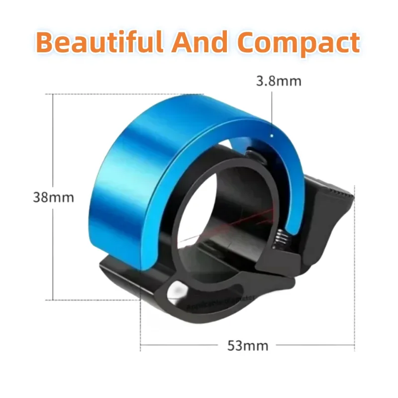 Bicycle Bell Super Loud Mountain Bike Universal Adult Invisible Horn Folding Riding Equipment Accessories