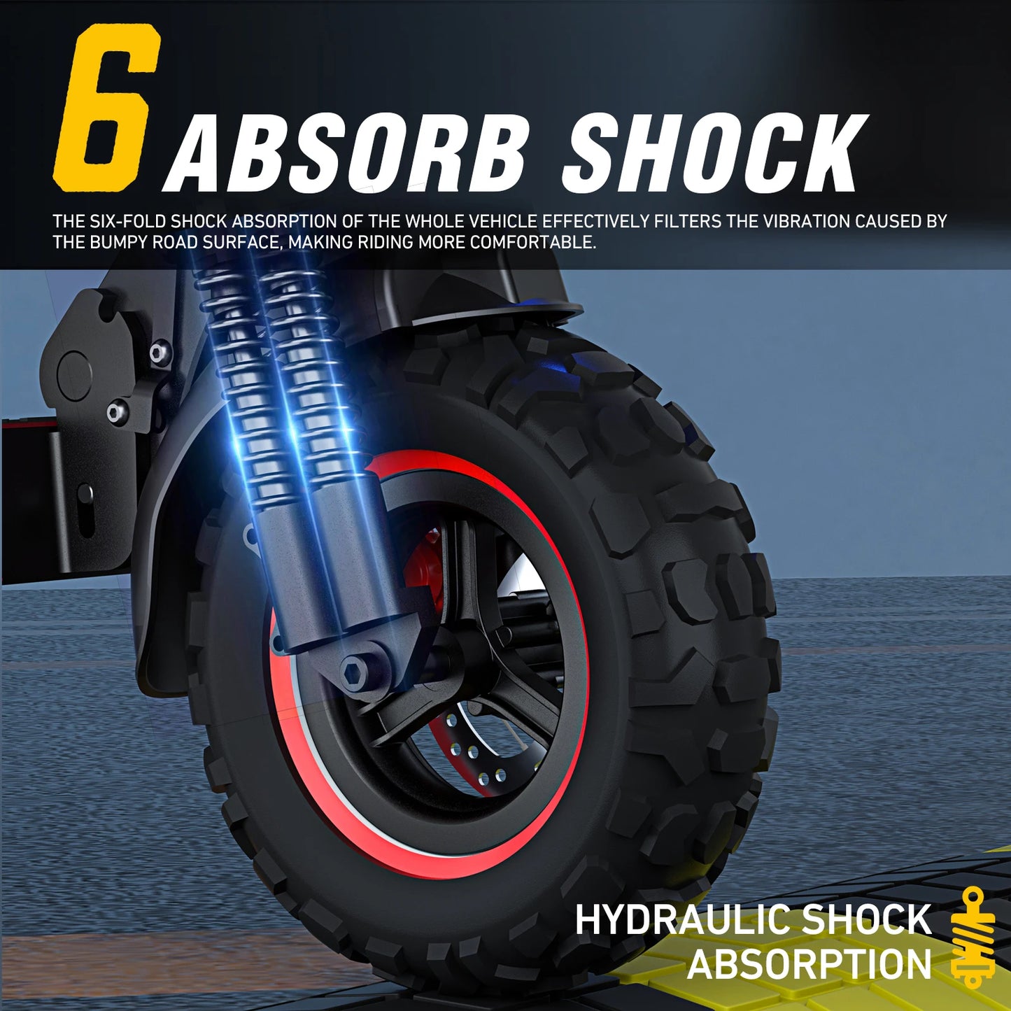 1200W Off-Road Electric Scooter with Seat, 30Mph Speed