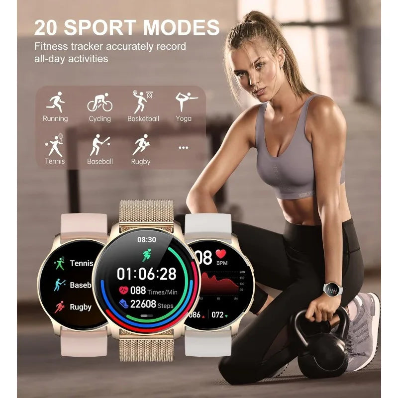 Smart Watch for Women Answer Make Call Fitness Tracker Waterproof