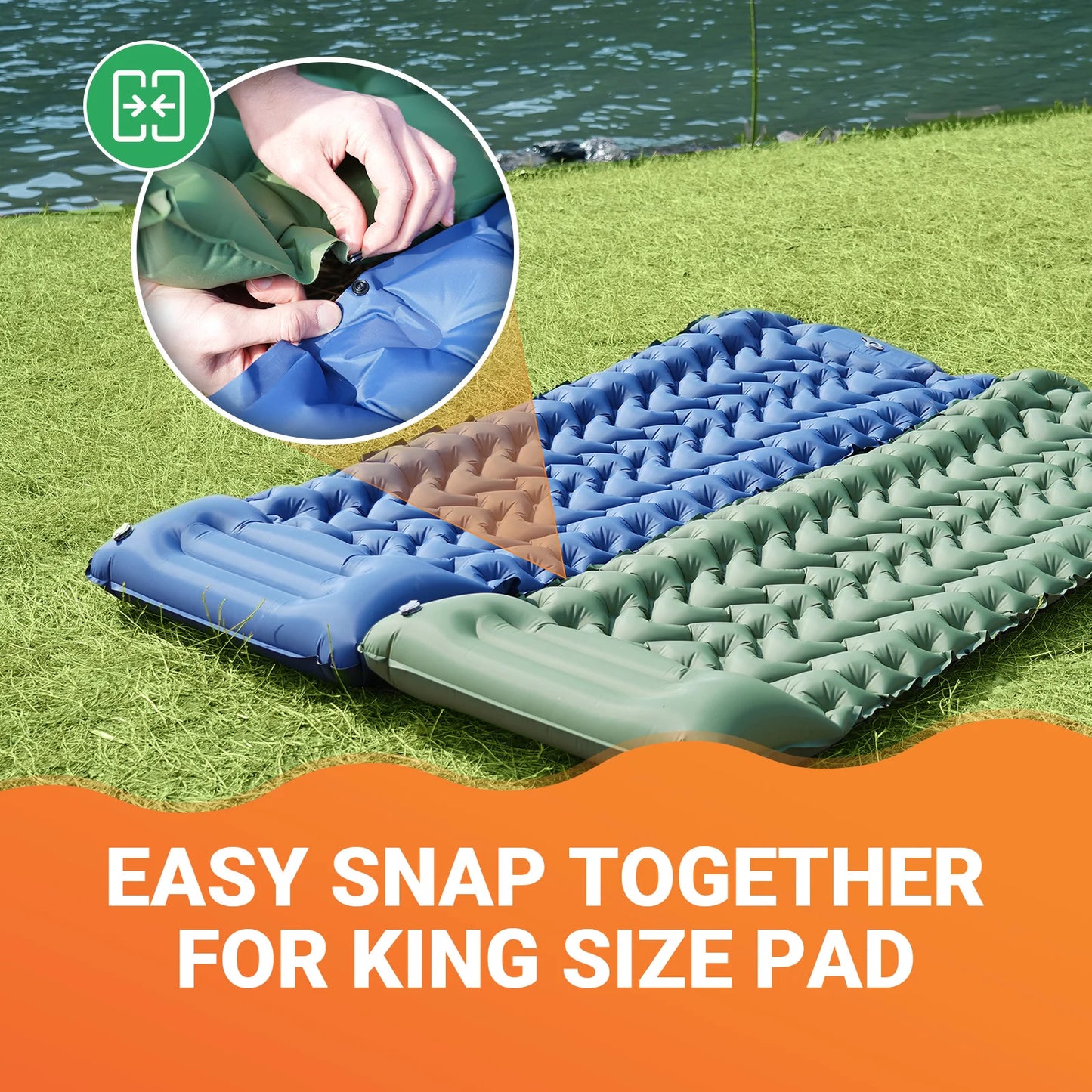 KingCamp Self Inflating Sleeping Pad Ultralight Mat With Pump