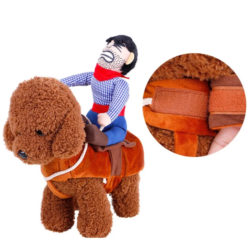Halloween Dog Clothes Cowboy Knight Funny Change Into Suit
