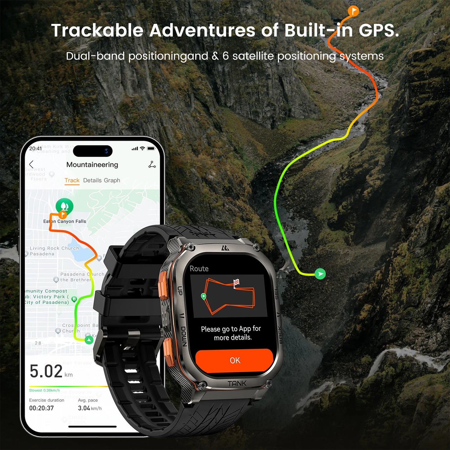2025 Original KOSPET TANK M3 Ultra GPS Smartwatches