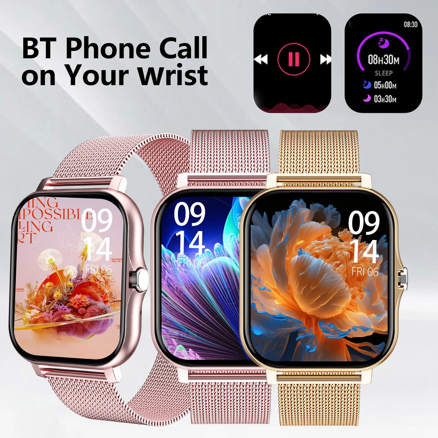 Smart Watch Wireless Calling Dial Sport Mode Fitness Monitoring