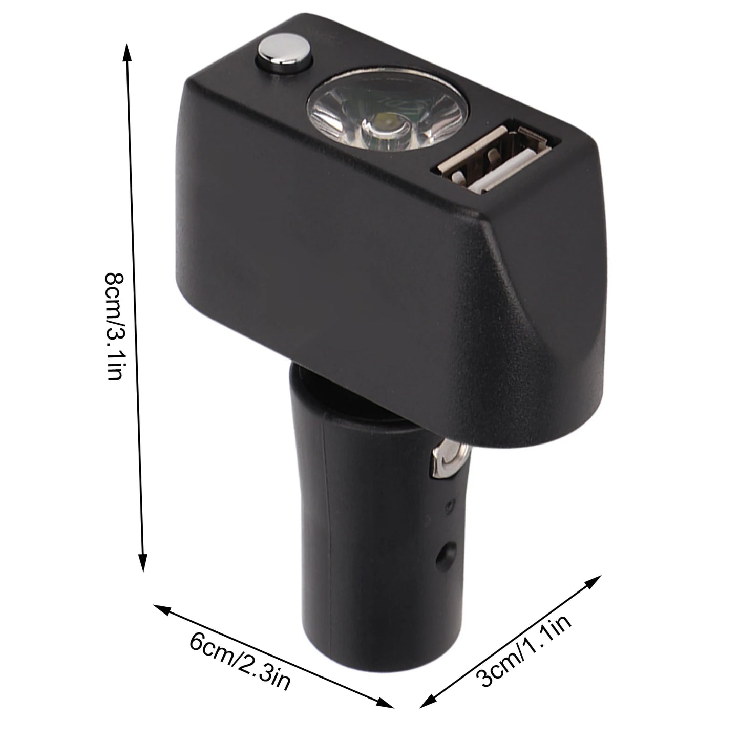 Wheelchair Lighting Controller Electric Wheelchair Light Hands Button 3 Pin XLR Adjustable Angle for Night