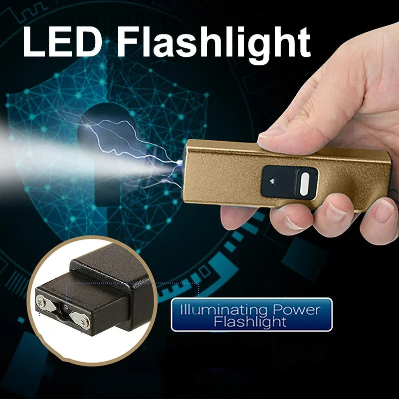 Outdoor Self-defense, Rechargeable Mini Flashlight, Female Anti-wolf Self-defense Tools