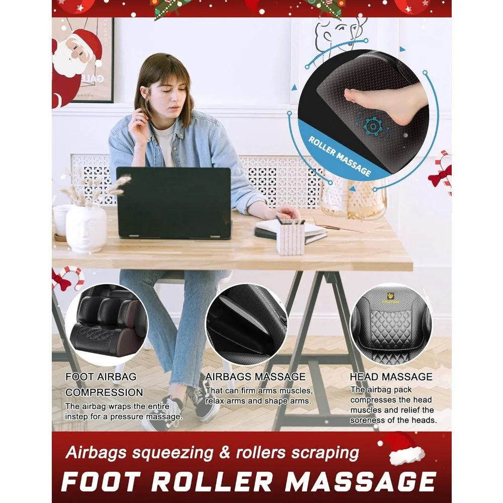 Massage Chair Recliner with Zero Gravity and Heating Brown