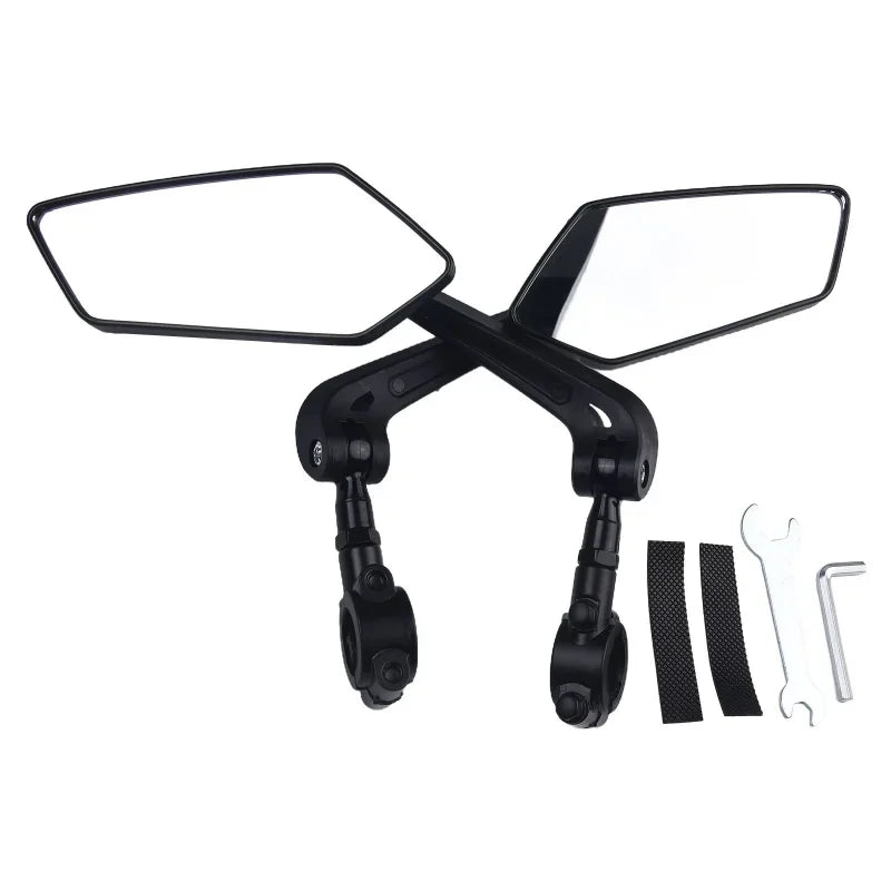 Bicycle Rear View Mirror Bike Handlebar Reflector Rotatable Wide Range Back Sight MTB Mountain Road Safety Rearview