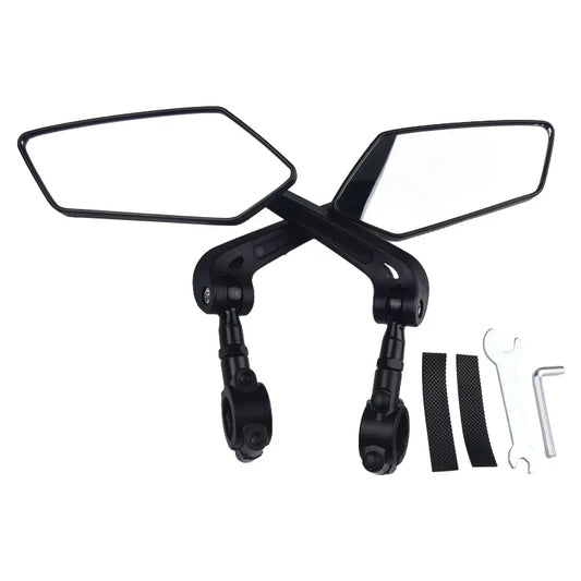 Bicycle Rear View Mirror Bike Handlebar Reflector Rotatable Wide Range Back Sight MTB Mountain Road Safety Rearview