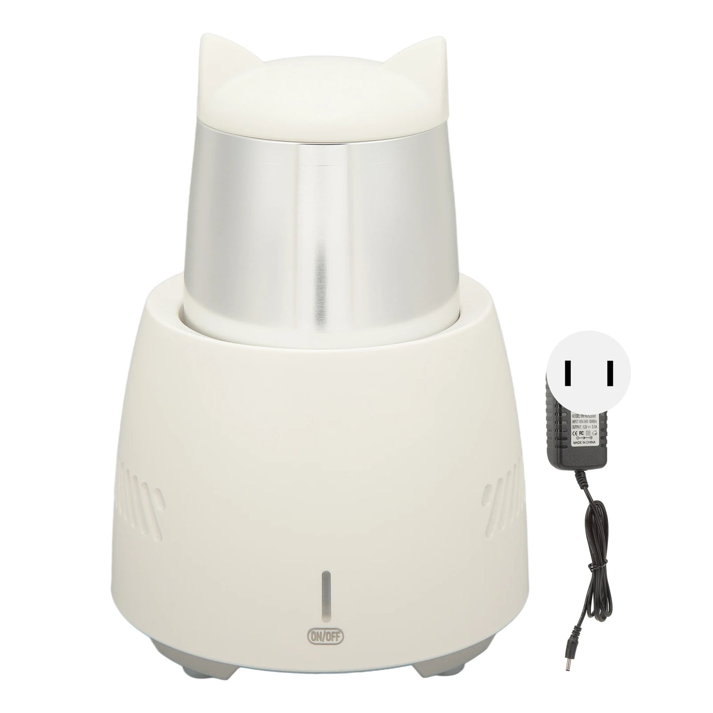 Electronic Cup Cooler Portable Cooling Cup 350ml Electric Drink Cooler for Home Work White