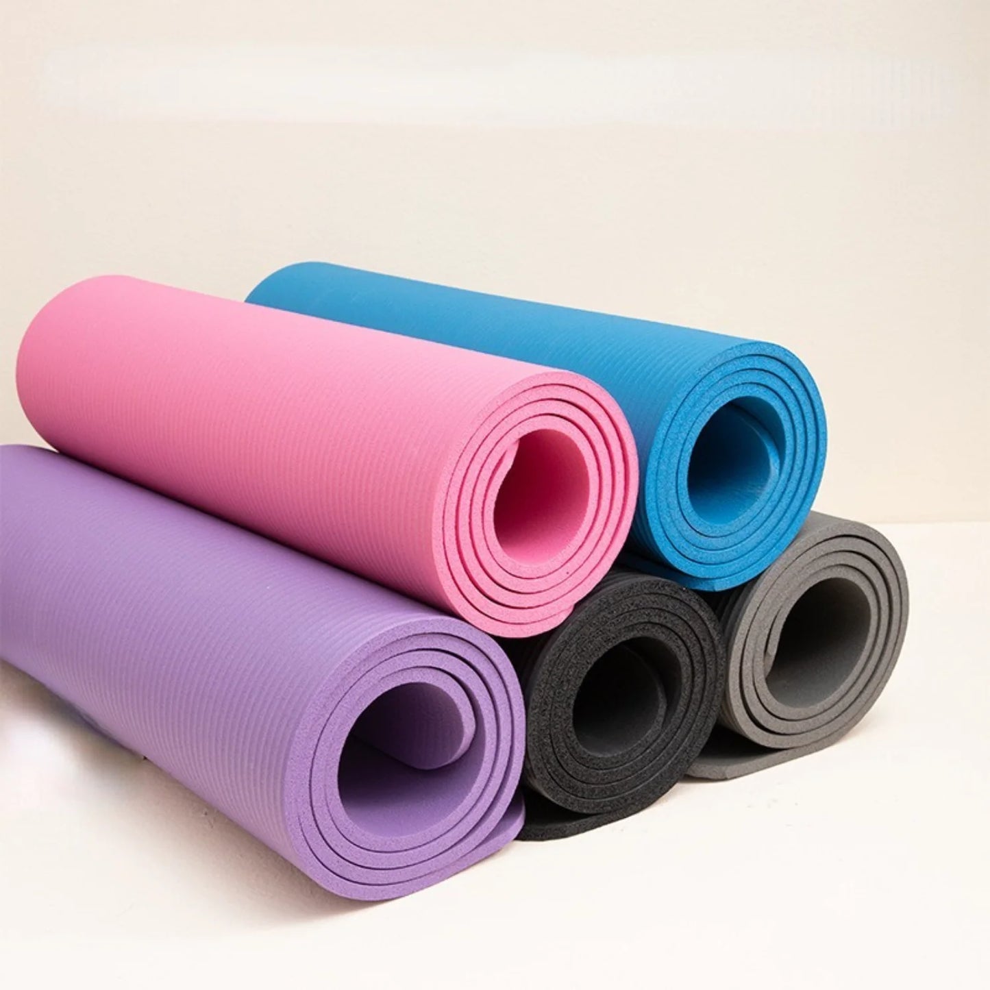 Thick and Widen Solid Color Extended Yoga Mat 183x61cm