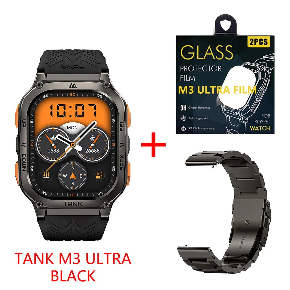 2025 Original KOSPET TANK M3 Ultra GPS Smartwatches