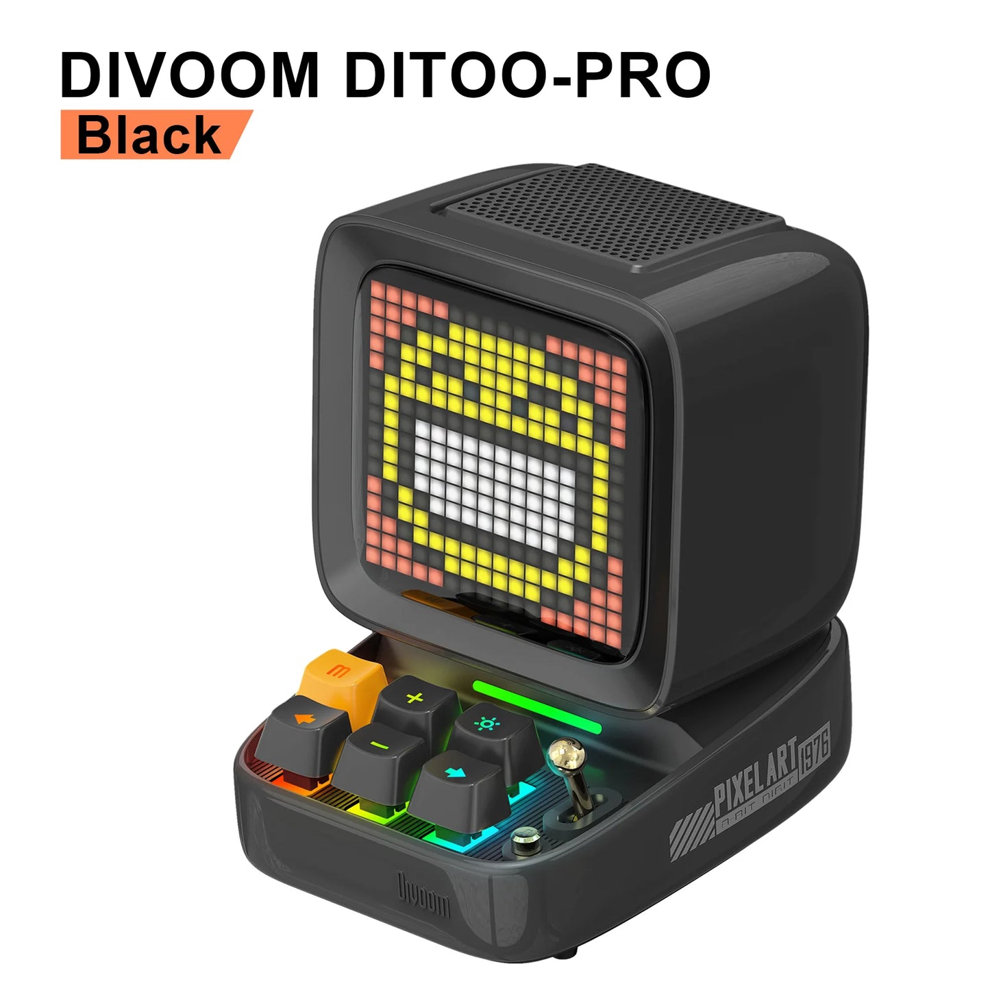 Divoom Ditoo-Pro Retro Pixel Art Bluetooth Portable Speaker Alarm Clock DIY LED Display Board Cute Gift Home Light Decoration