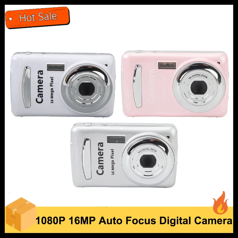 Compact Camera Digital Camera 2.4 In Portable 16MP Zoom